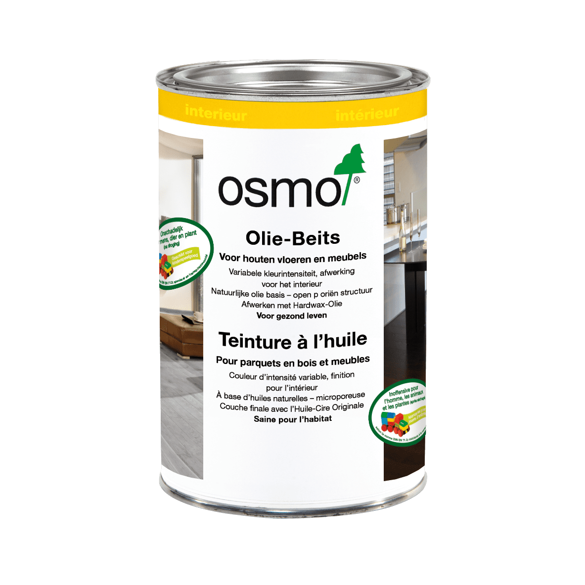 Osmo Houtolie - Olie-beits 3543, Cognac Zijdemat - 0.5 Liter - Binnenbeits Osmo Houtolie - Olie-beits 3543, Cognac Zijdemat - 0.5 Liter - Binnenbeits